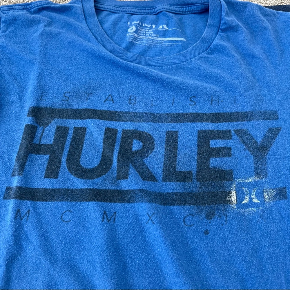 Hurley Blue Short Sleeve Tee - Picture 4 of 4